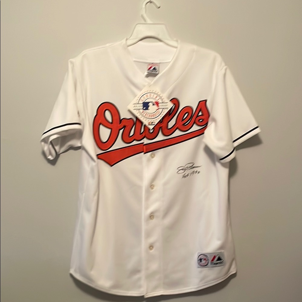 Orioles authentic Majestic signed Jersey Jim Palmer Hof 1990 sz Large